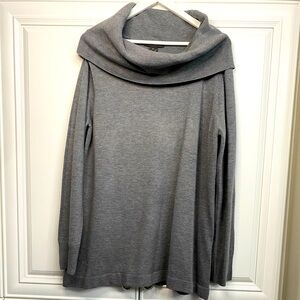 EUC Women’s 2XL French Connection Grey Cowl Neck Sweater Shirt Top Sweatshirt